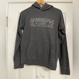 American Eagle Outfitters Charcoal Hoodie for Men Small